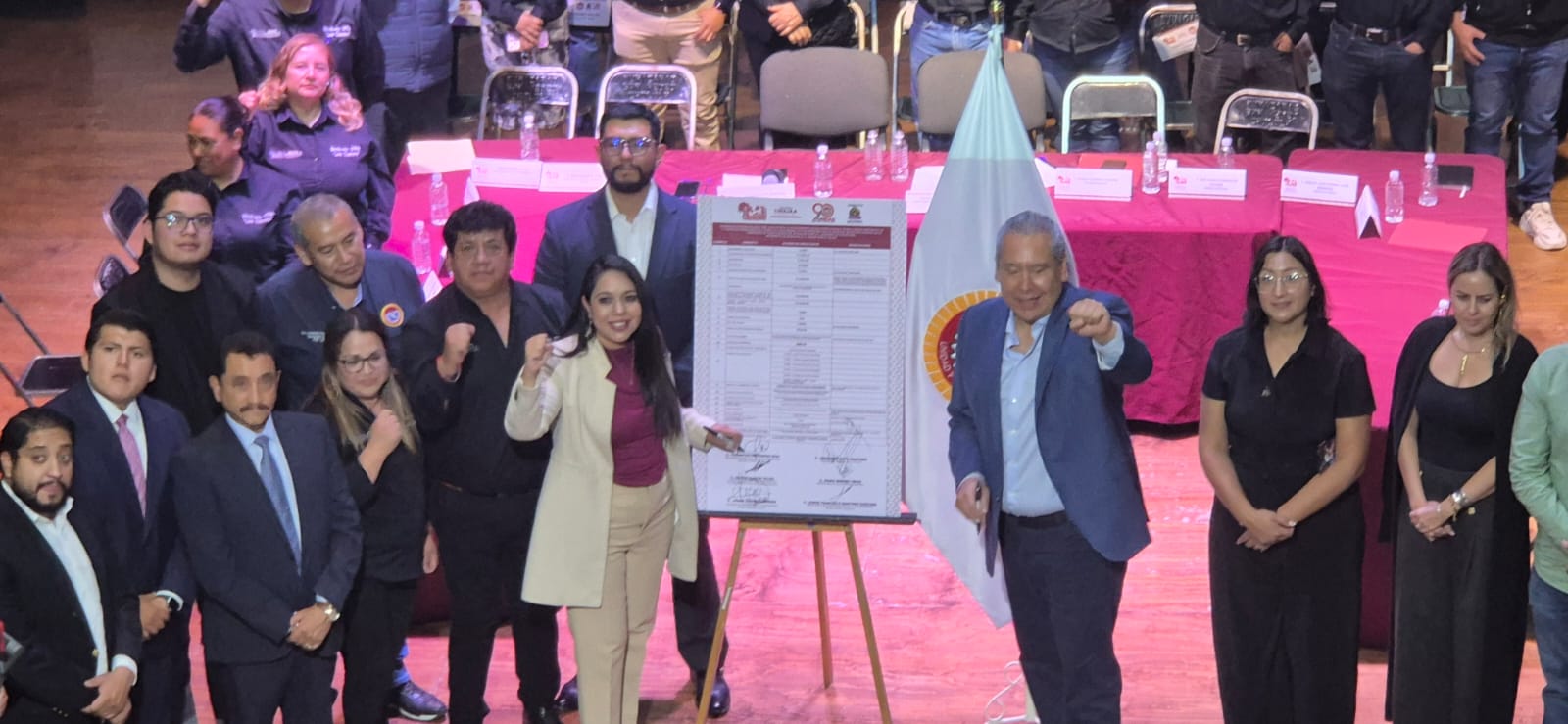 Acuerdan mejoras laborales históricas para trabajadores sindicalizados en San Pedro Cholula