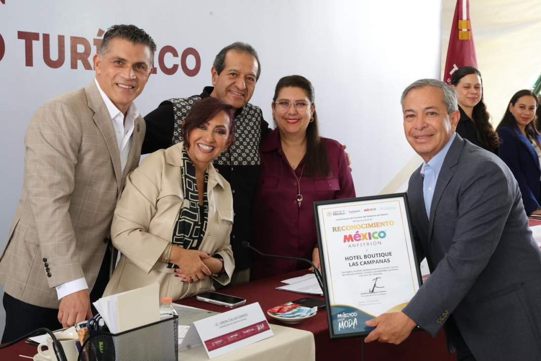 Lorena Cuéllar durante sesión del Consejo Consultivo Turístico de Tlaxcala.