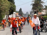 Exitosa rodada naranja de Coronango a Misiones de San Francisco por Demetrio Romero 