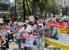 Foto: Cortesía Hoy 11 de Junio a pocas horas de la inauguración existe caos vial y automovilístico debido a las Manifestaciones de colectivos del CNTE, madres buscadoras y desaparecidos