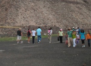 vacacionistas zonas arqueológicas de Tlaxcala