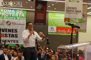El presidente de la Red Jóvenes X México a nivel nacional, Cristopher James Barousse