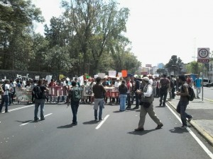 Marcha de estudiantes del IPN