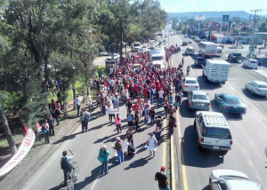 manifestaciones normalistas en Morelia