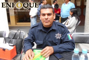 Presunto responsable-subdirector de la Policía Municipal, Yahir Mote Foto: Omar Sánchez Chávez