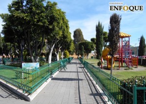 Parque de San Andrés Cholula Foto: Omar Sánchez Chávez