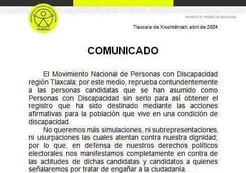 Arremete MNPD contra candidatos por usurpación para obtener registro como representantes de este sector