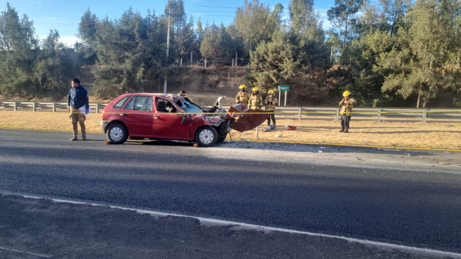 Fallece hombre tras accidente en Libramiento Apizaco-Huamantla