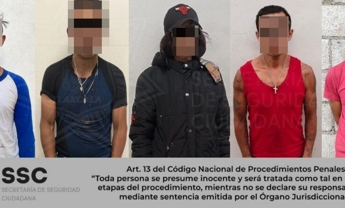 Mando coordinado asegura a 5 personas en Zacatelco