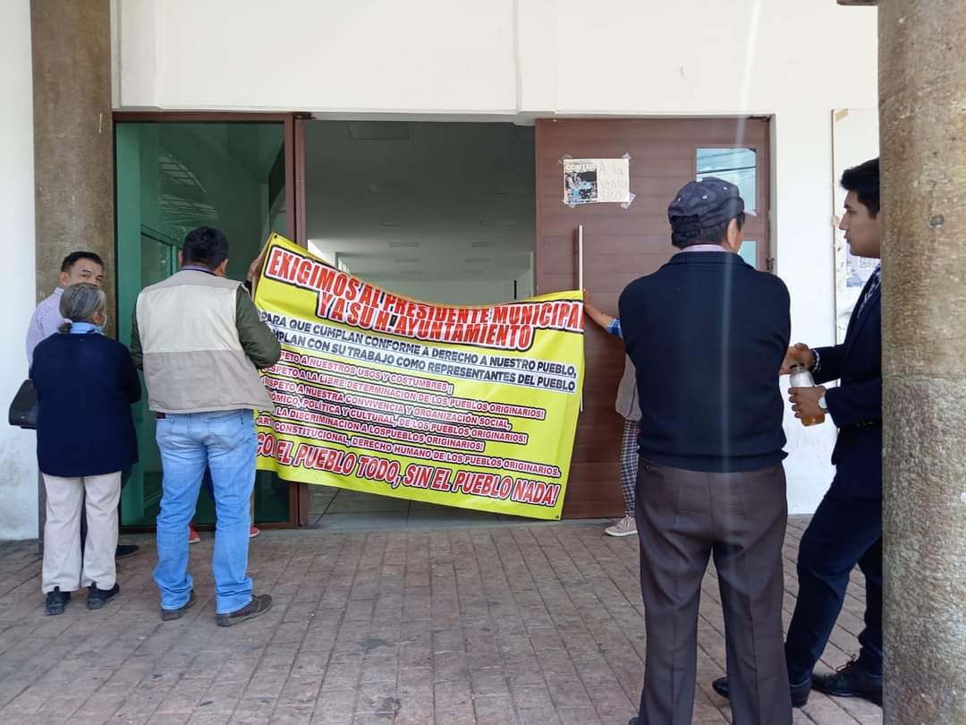 Se registra connato de bronca en Contla, exigen destitución de presidente de comunidad