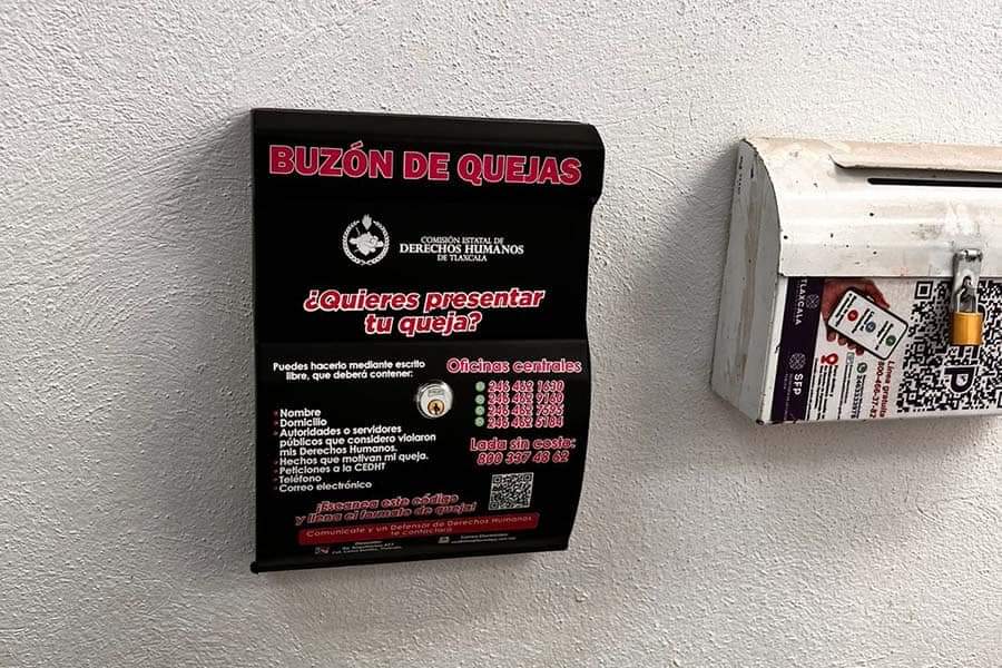 Vigilará CEDHT labor de PGJE: coloca buzones