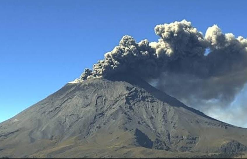 Continúa vigilancia en el Popocatépetl, CENAPRED mantiene semáforo amarillo