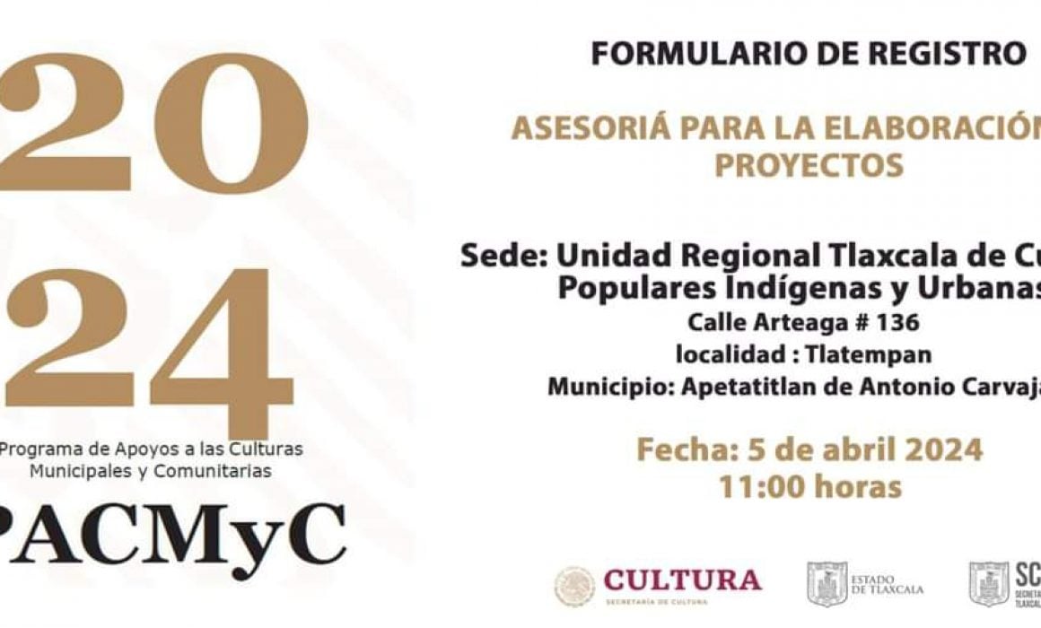Invita SC a participar en asesorías para elaboración de proyectos Pacmyc