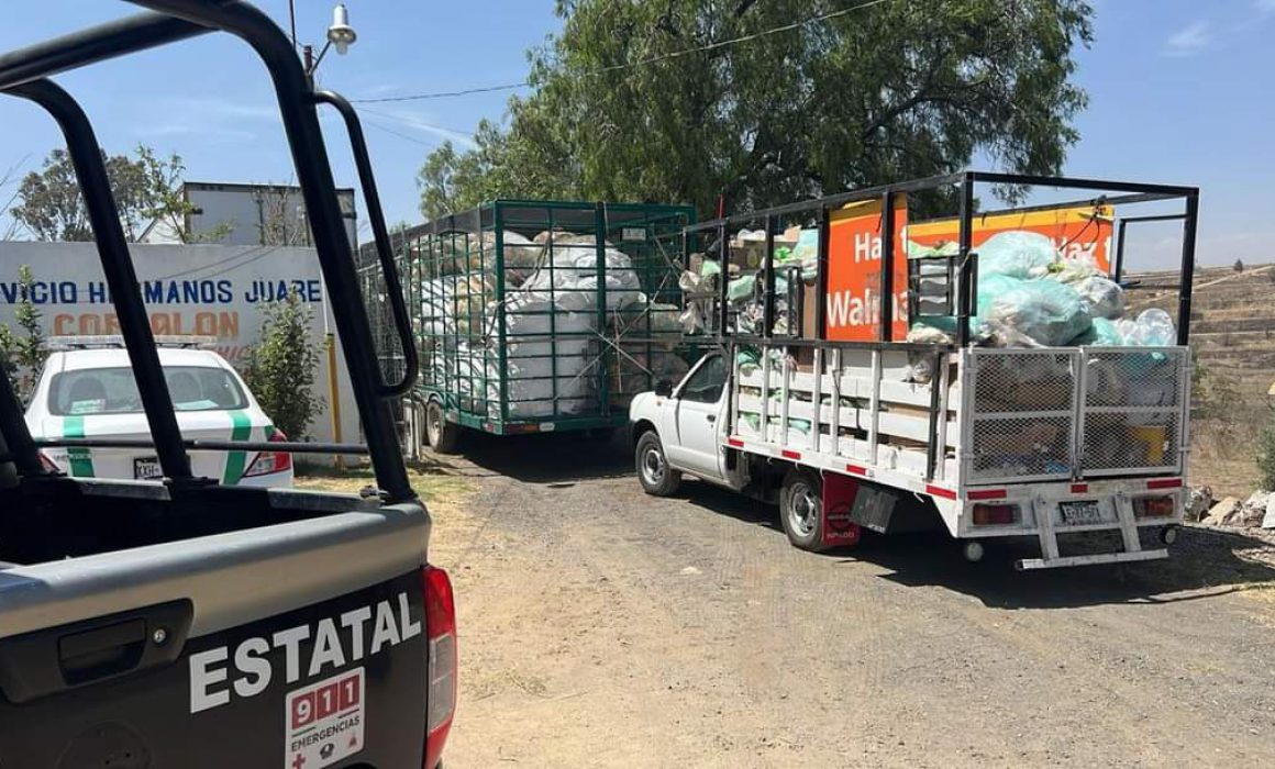 Aseguran Propaet y SSC unidades sin autorización de transporte de residuo