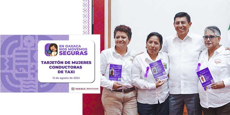 Oaxaca lanza “Taxis Violetas” para ofrecer transporte seguro y femenino
