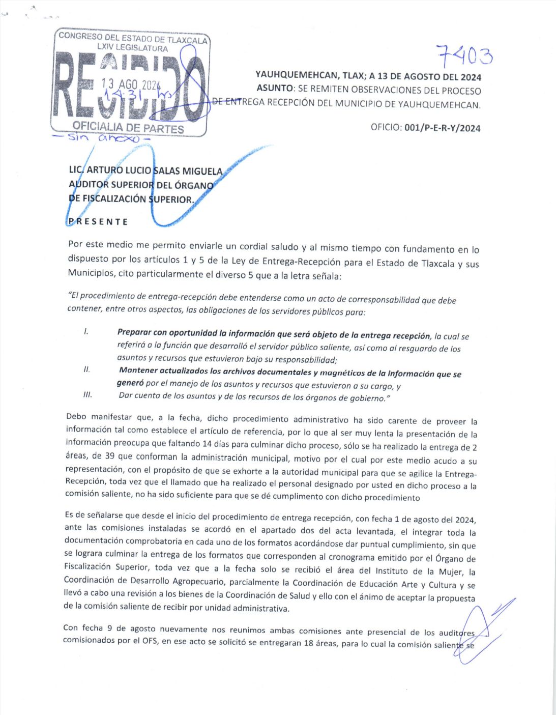 Acusan al Ayuntamiento de Yauhquemehcan de dilatar proceso de entrega-recepción