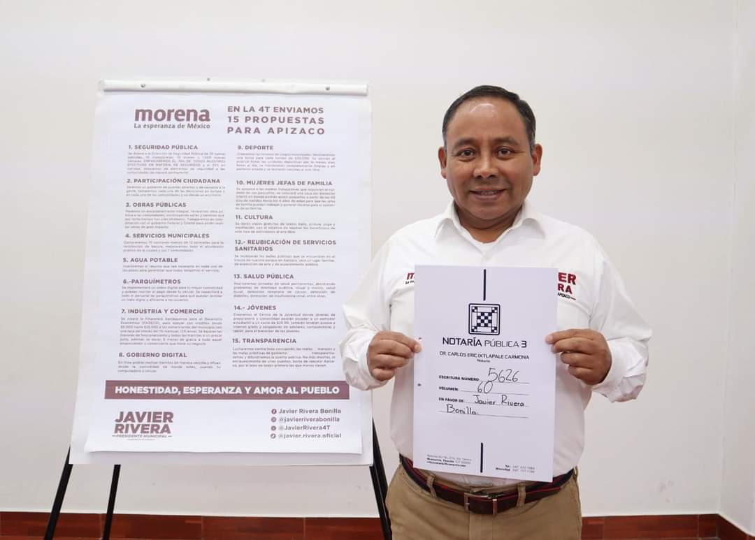 Gobierno morenista buscará limpiar a Apizaco de corrupción e inseguridad en 100 días
