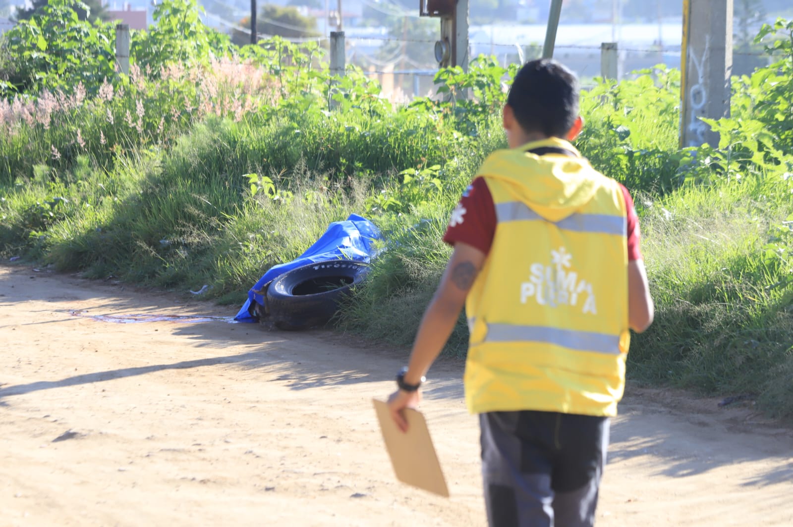 La violencia no da tregua en Tlaxcala: un hombre fue hallado sin vida y con evidentes huellas de tortura cerca de la empresa Talamsa