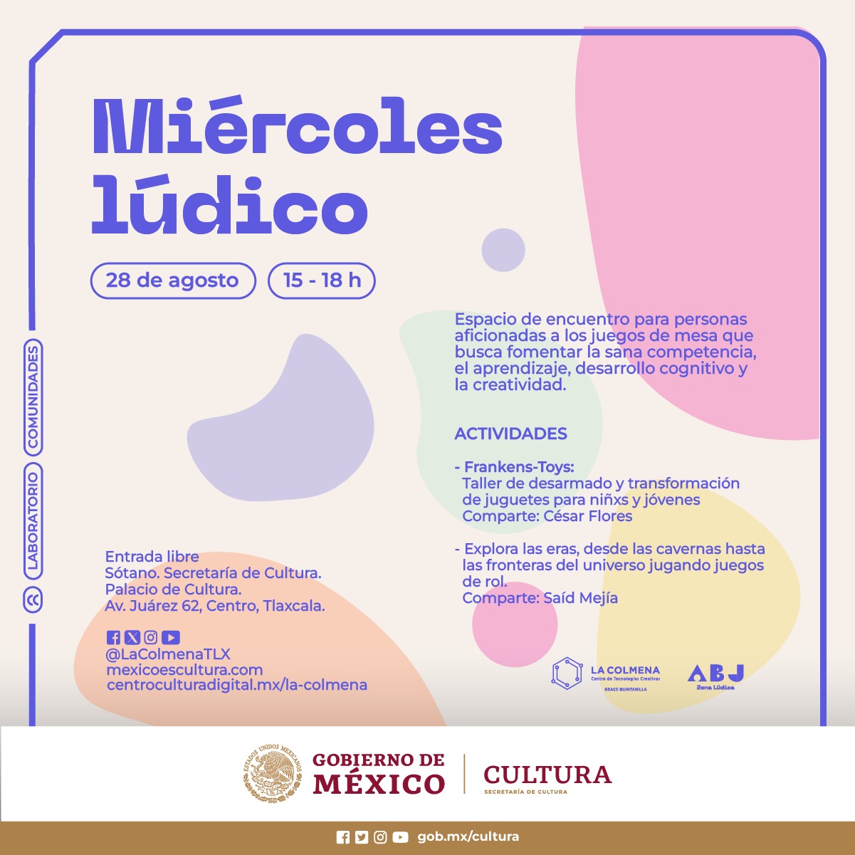 Llega a La Colmena Miércoles Lúdico con taller de monstruos de juguete