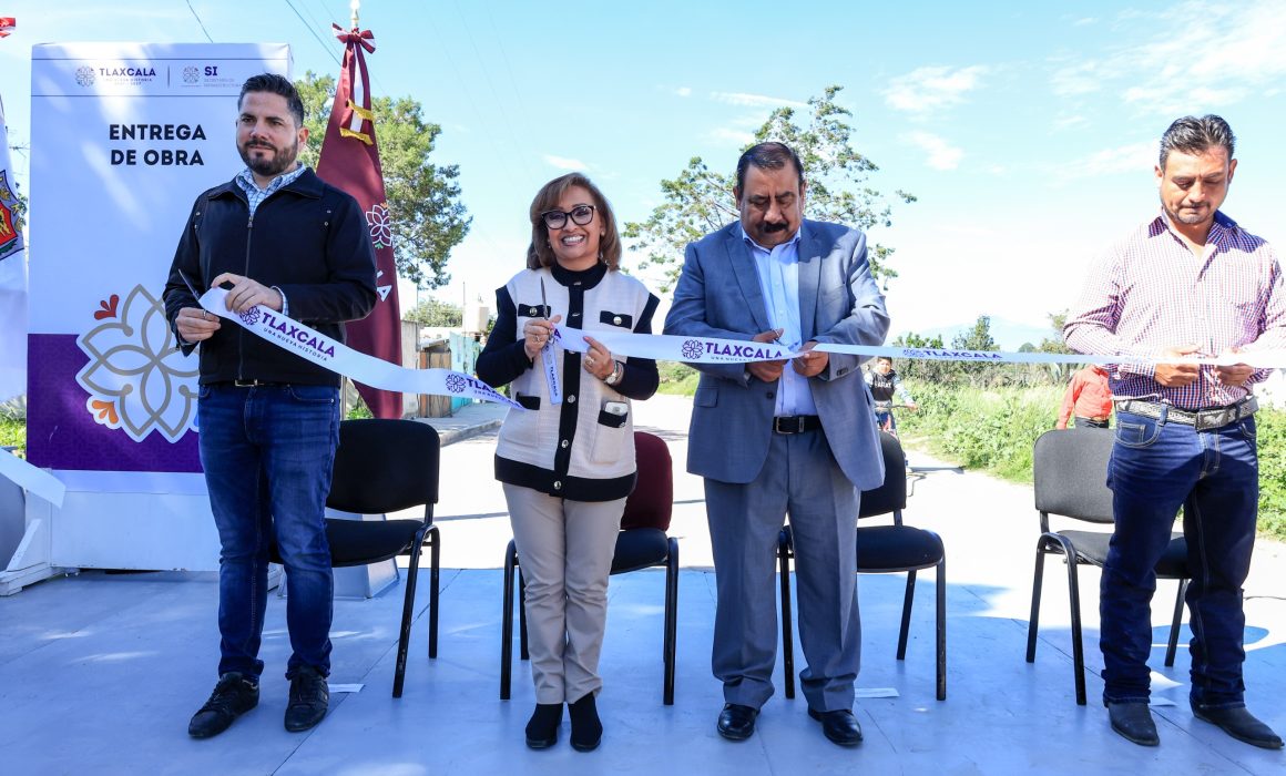 Mejora calidad de vida de habitantes de Altzayanca con obras de Bienestar