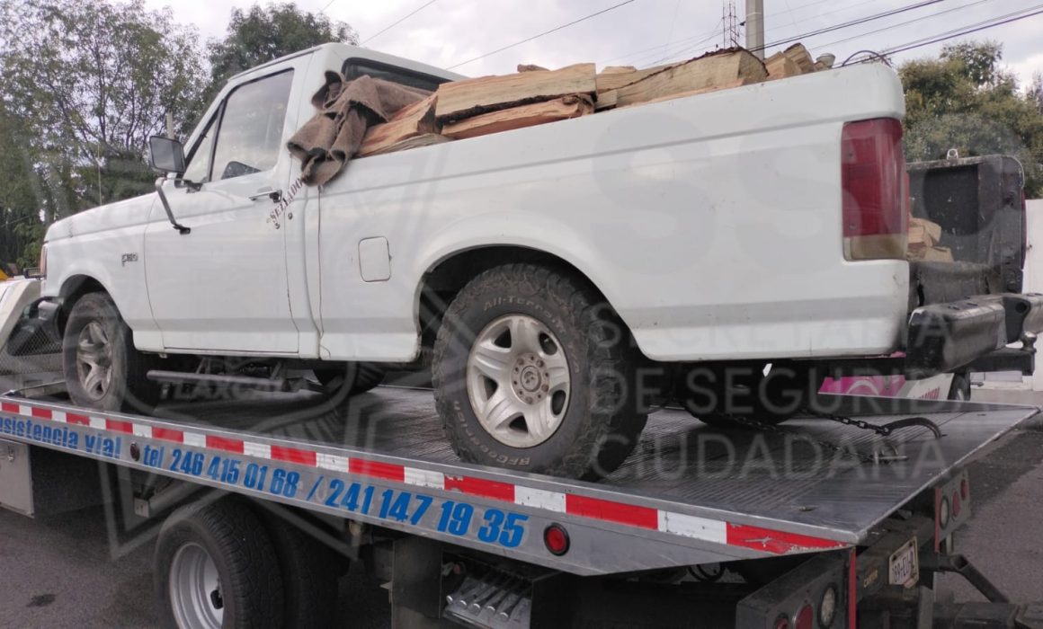 Tras operativo, detienen a hombre por transportar leña de manera ilegal