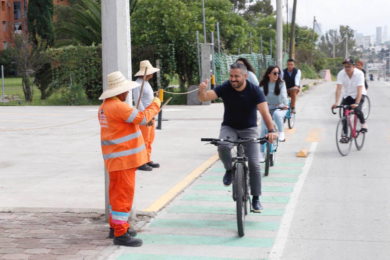 Puebla avanza en infraestructura ciclista con mantenimiento de 10.1 kilómetros de la Red Ciclista
