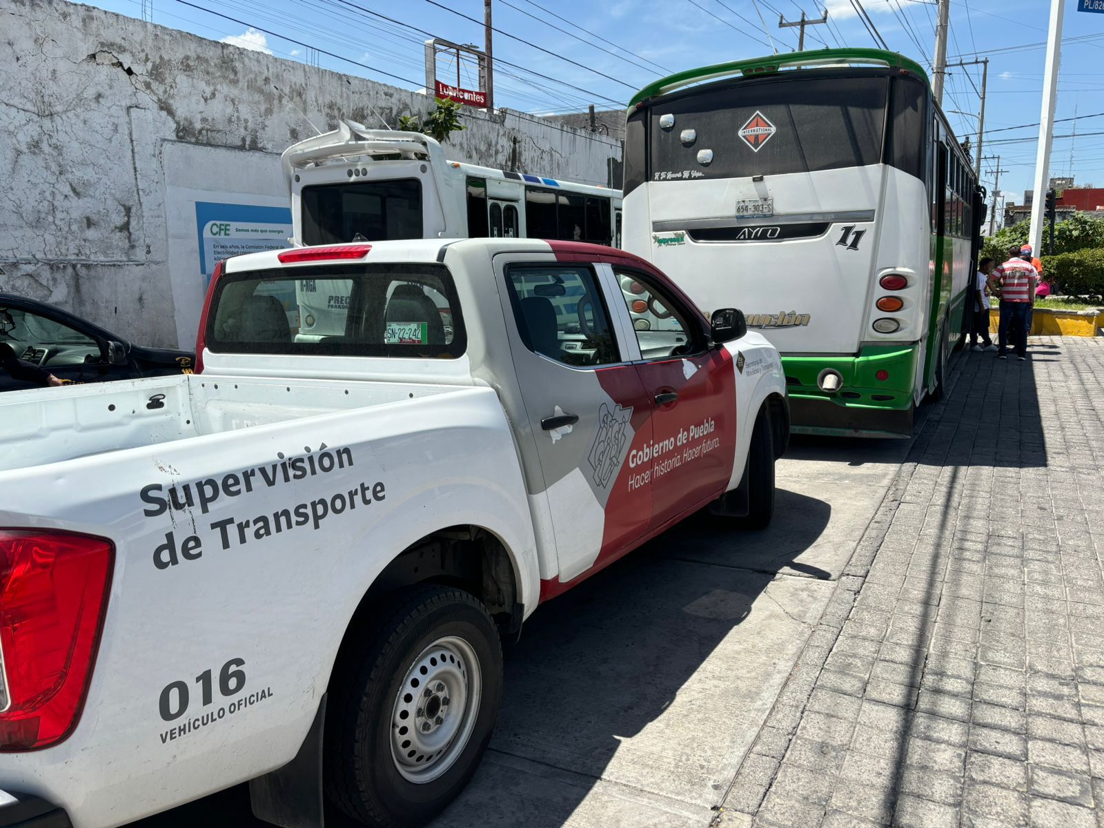 Puebla refuerza seguridad: 18 unidades de transporte irregular enviadas al corralón