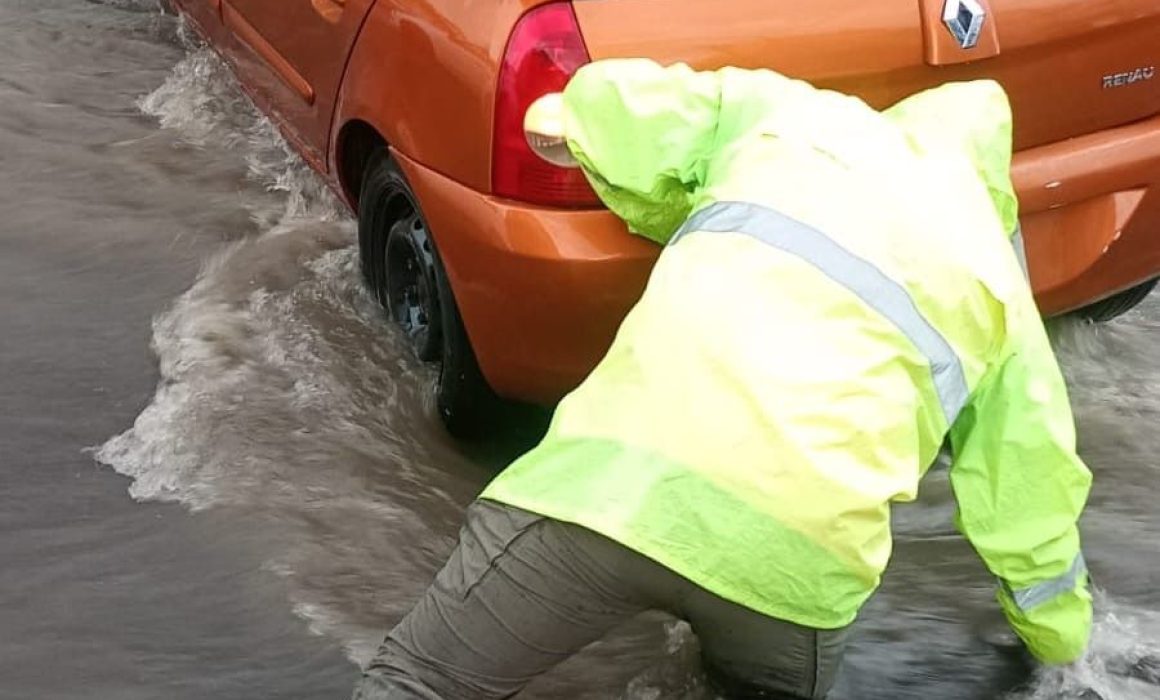Intervención eficaz del gobierno de Huamantla tras fuertes lluvias