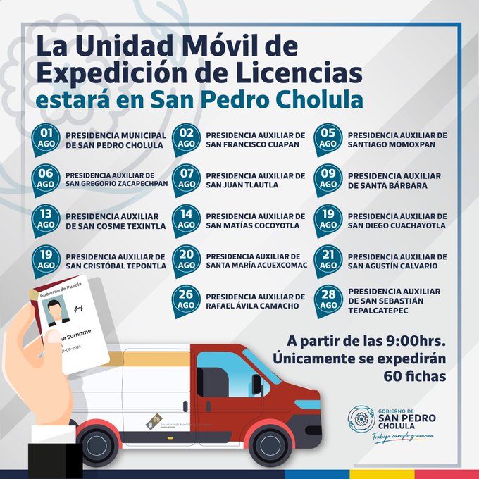unidad móvil licencias spch 3