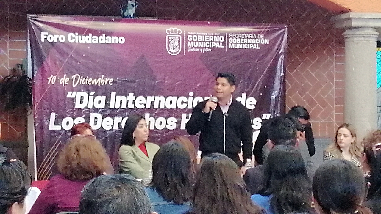 A 76 años de la Declaración Universal de los Derechos Humanos, Cuautlancingo reafirma su compromiso contra la violencia