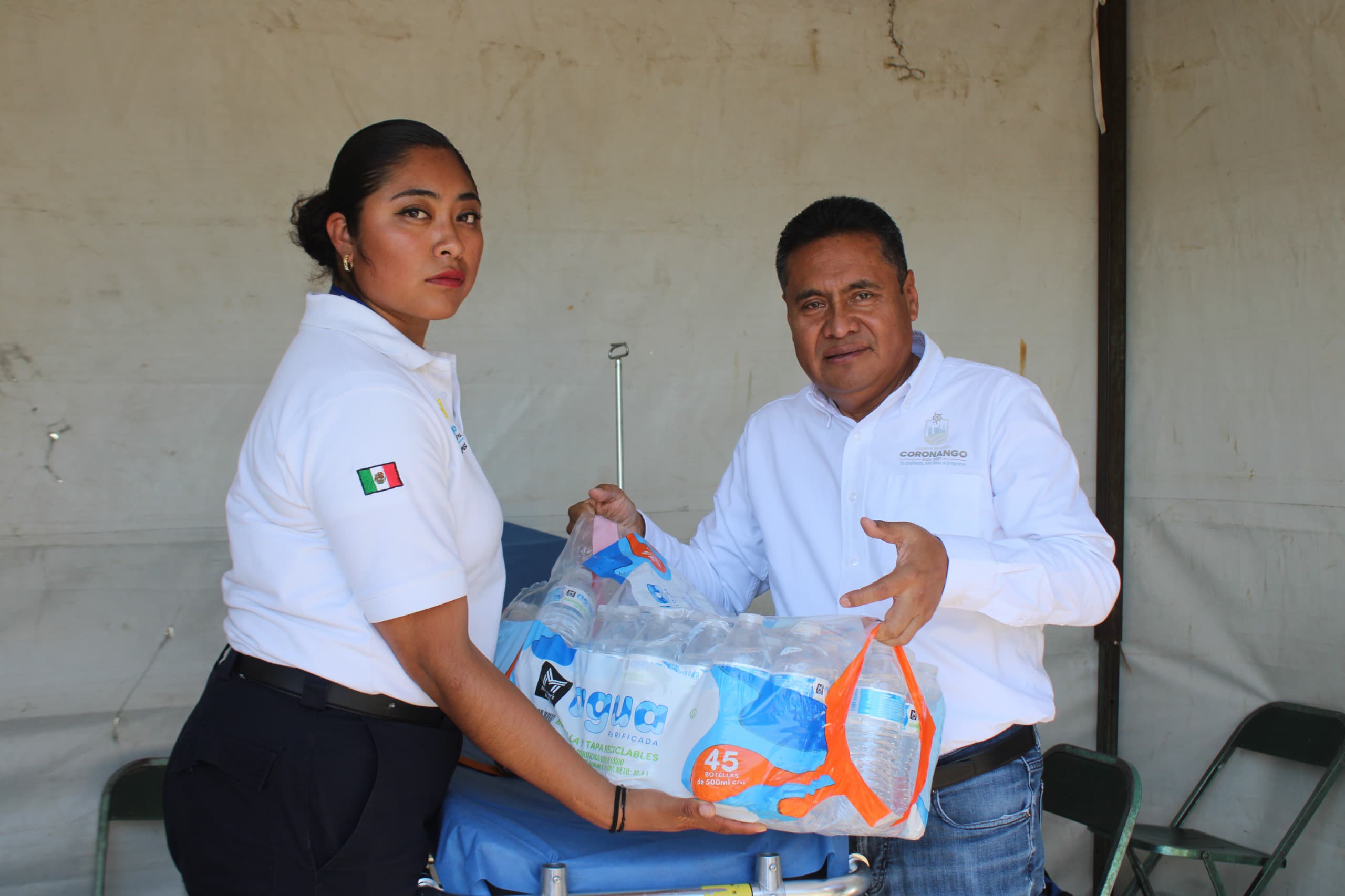 Instala Armando Aguirre módulos de atención a peregrinos