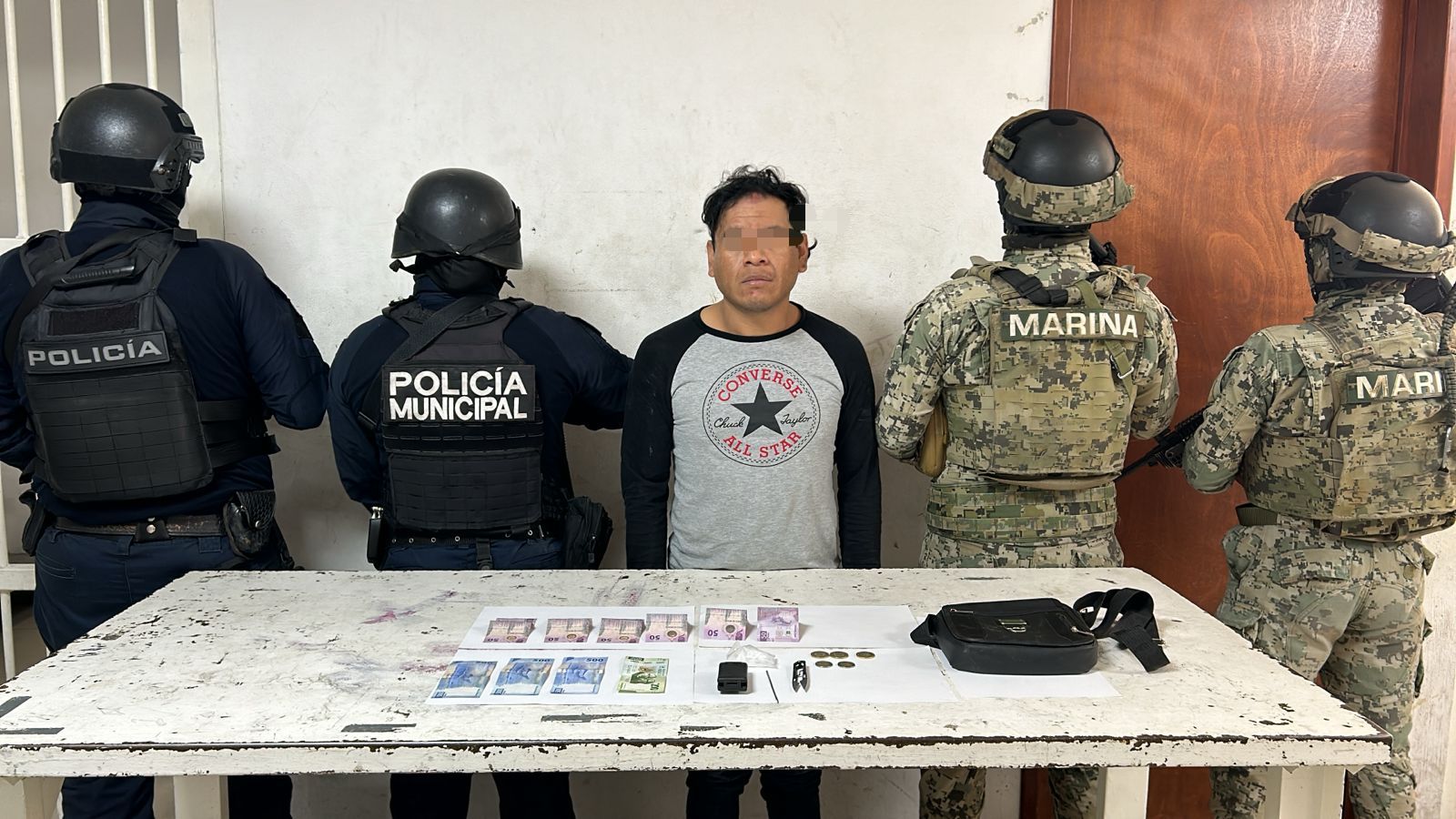 La SSCYPC de Cuautlancingo detiene a un hombre por delitos contra la salud 
