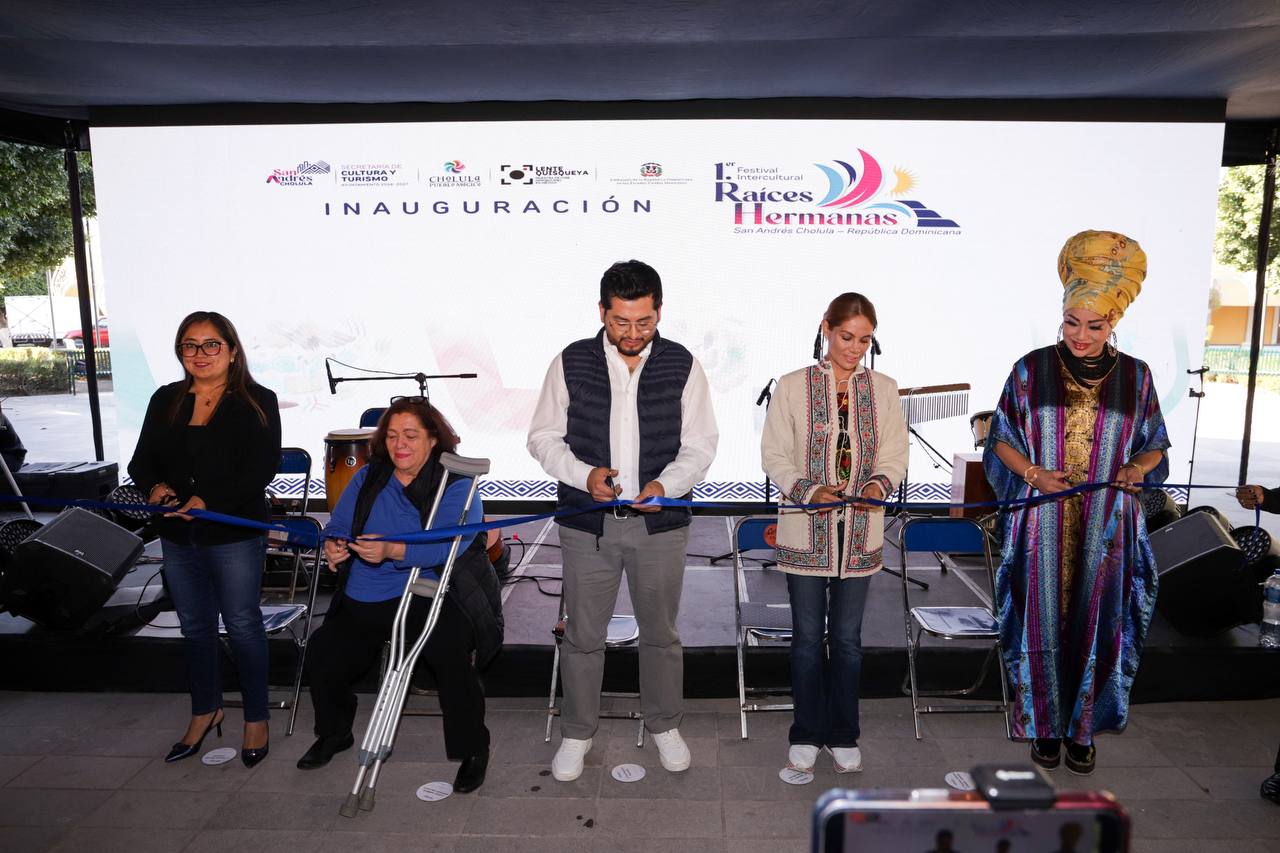 Inaugura San Andrés Cholula el Primer Festival Intercultural con la República Dominicana