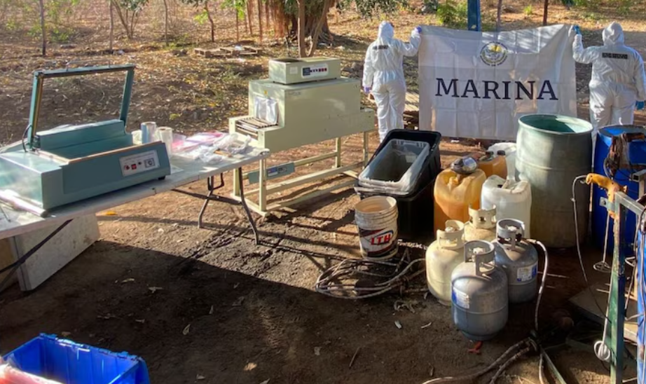 La Semar asegura media tonelada de cocaína en Chiapas y desmantela laboratorios de metanfetamina