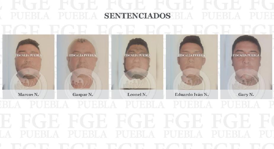 Puebla: Sentencian a 50 años a cinco responsables de un secuestro en 2020