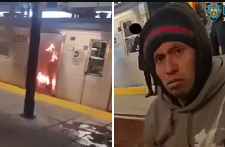 Arrestan a hombre por prender fuego a mujer en el metro de Brooklyn