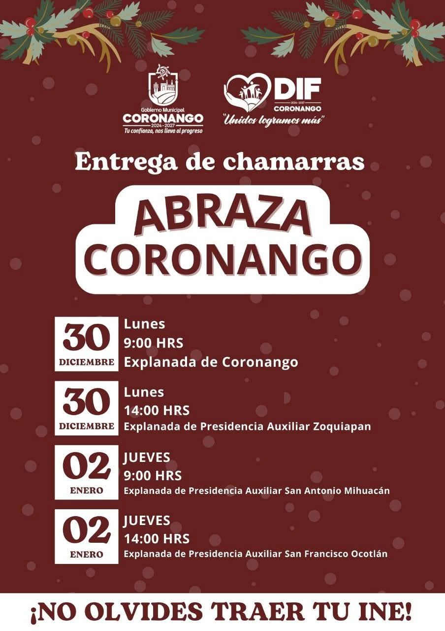 Todo listo para iniciar la entrega del programa Abraza Coronango