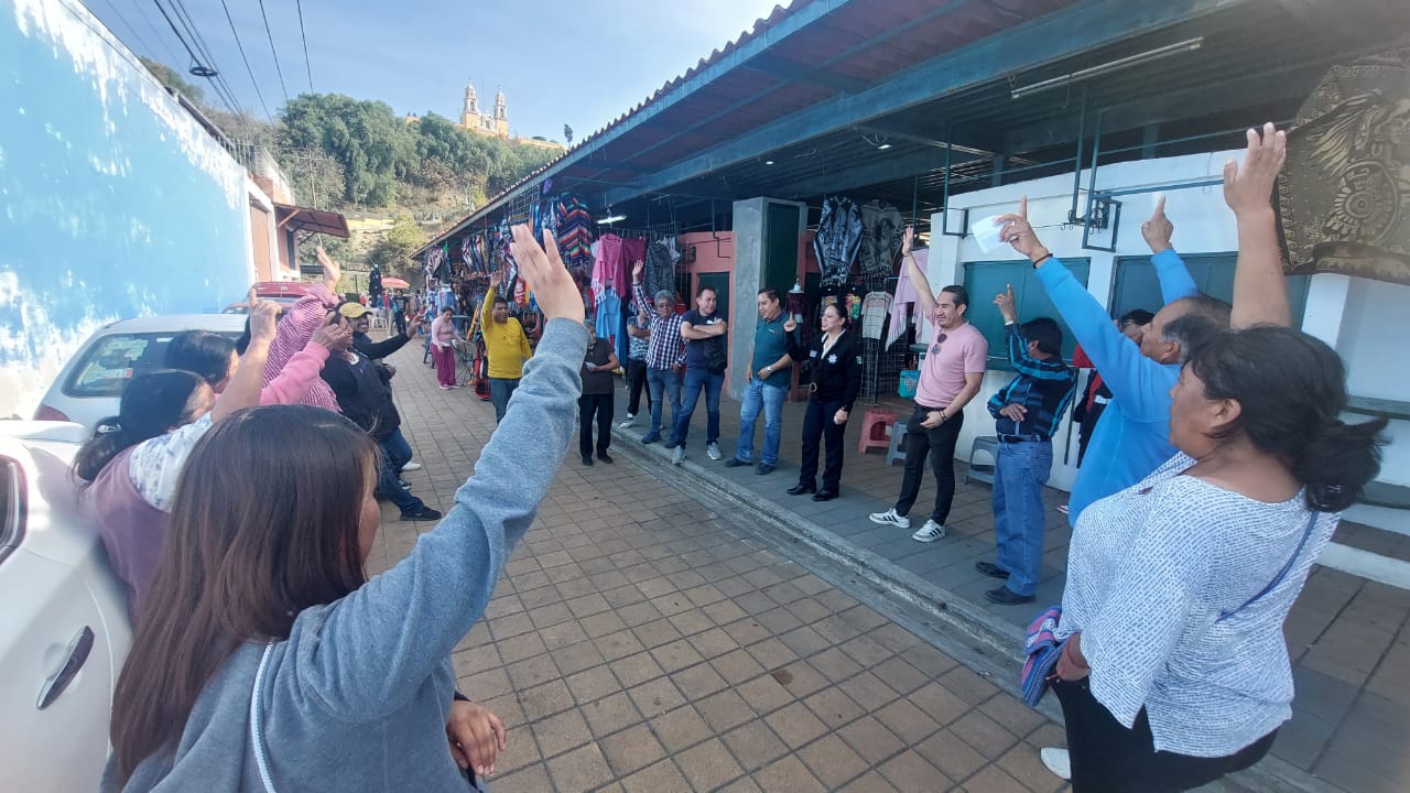 Prevención del Delito de San Pedro Cholula fortalece vinculación con comerciantes