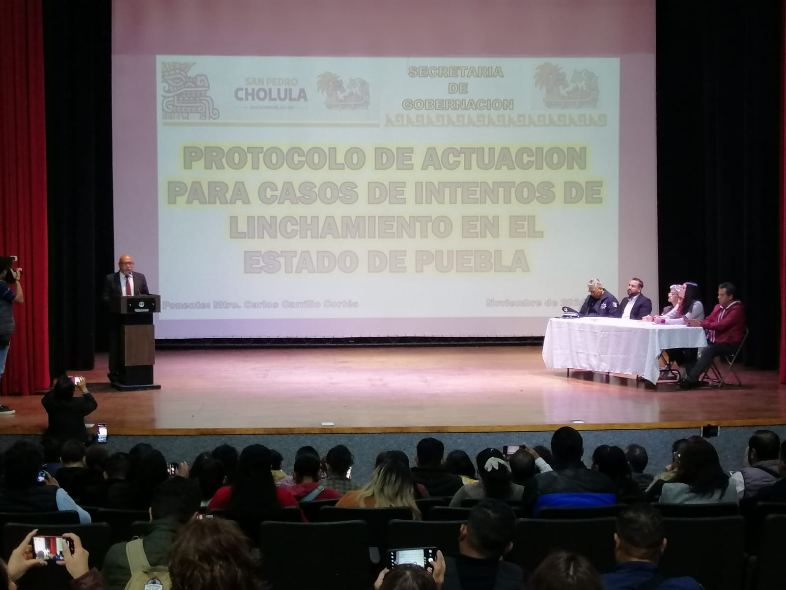 Foro “Diálogos para la Gobernabilidad: Cultura y Estrategias de Paz ante Linchamientos en Cholula”