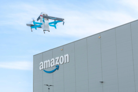 Amazon realiza su primera entrega con drones en Europa desde Italia