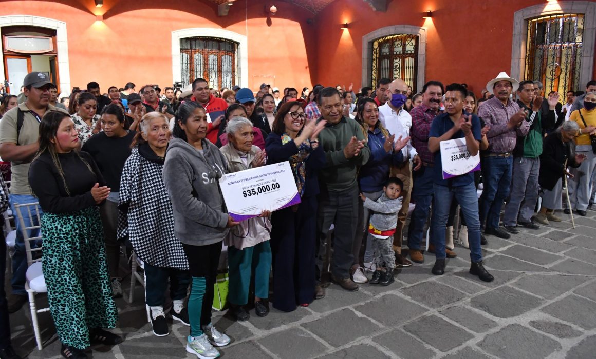 138 familias tlaxcaltecas mejoran su vivienda con inversión de 5 mdp