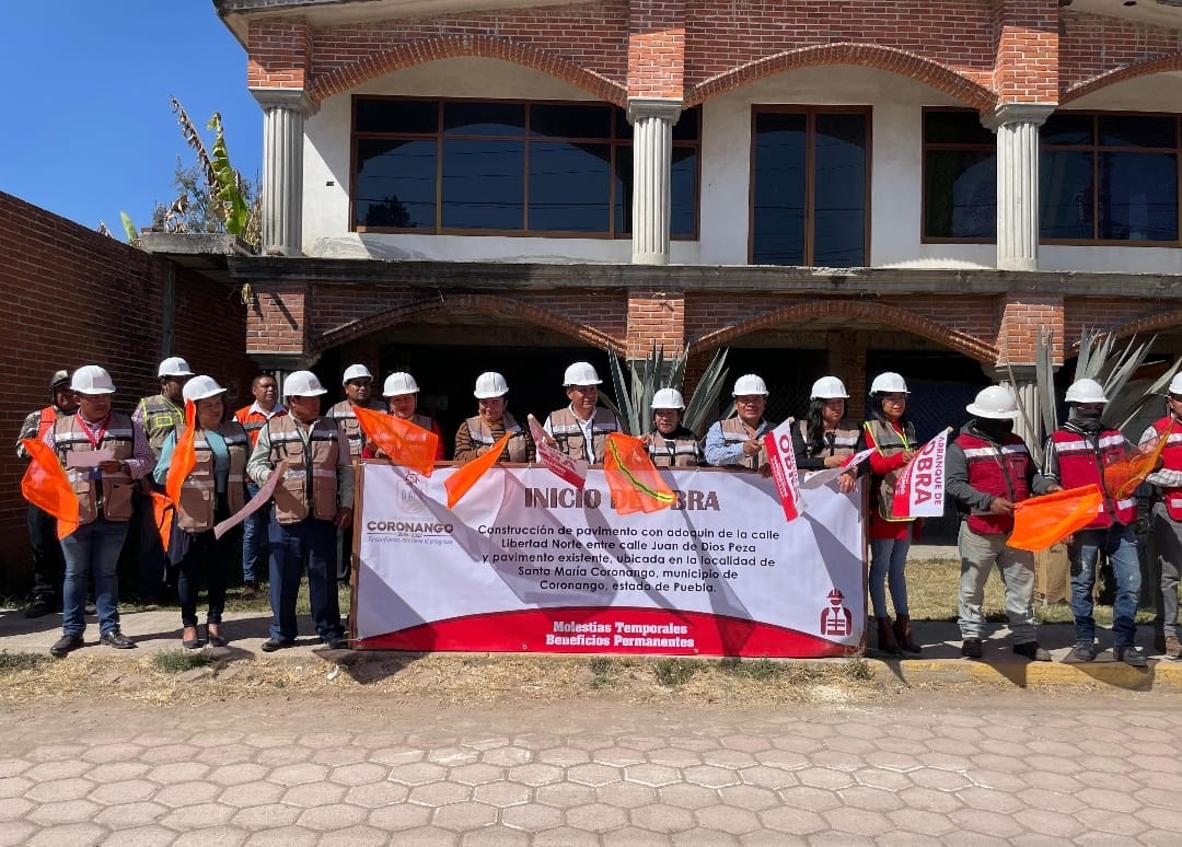 Inicia Armando Aguirre obras por 4.4 mdp en Coronango