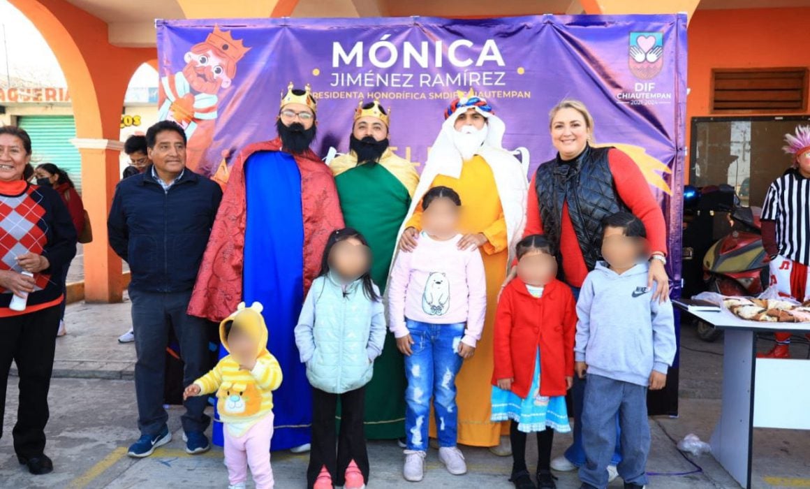 Lleva SMDIF Chiautempan sonrisas a las niñas y niños por día de reyes