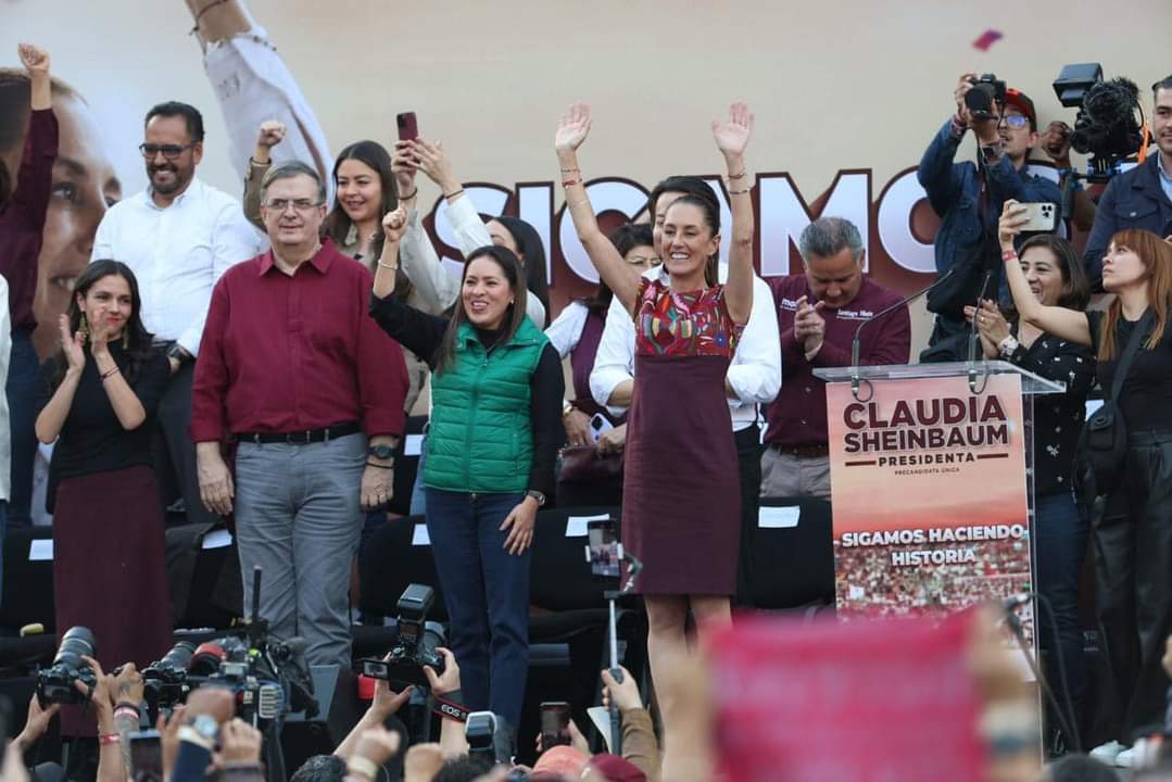 Celebra morenismo tlaxcalteca a Claudia Sheinbaum en cierre de precampaña