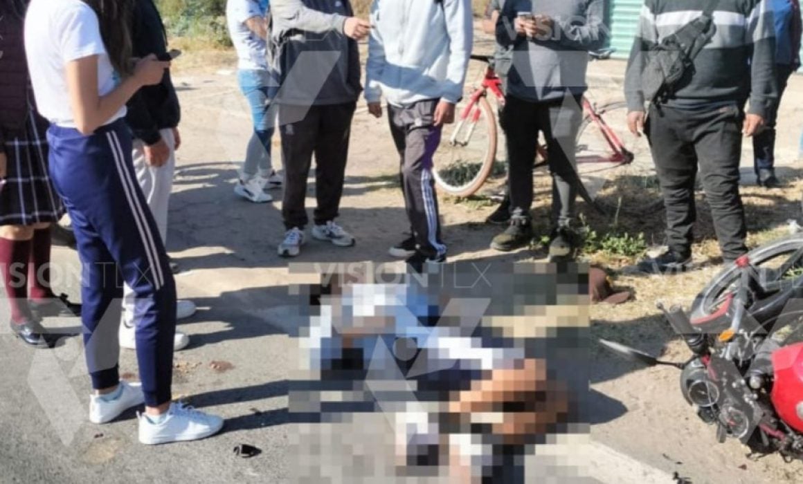 En accidente de motocicleta, muere estudiante del Cobat en Nativitas
