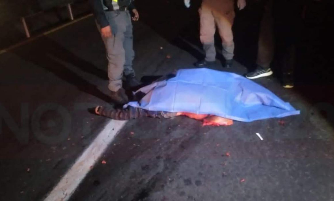 Muere hombre atropellado sobre la carretera Tlaxcala-Texmelucan, en Totolac