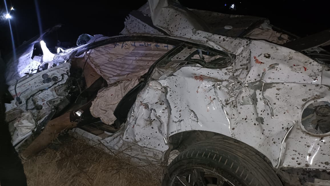 Muere hombre tras volcar su mustang, en Huamantla 
