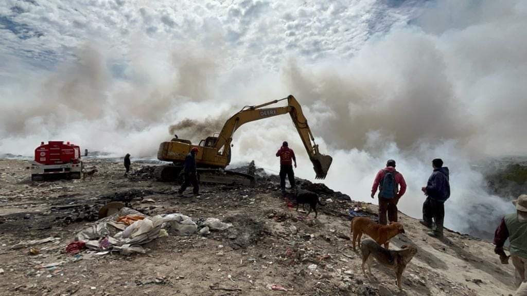 Incendio en depósito sanitario "Tonsil" está controlado: SMA