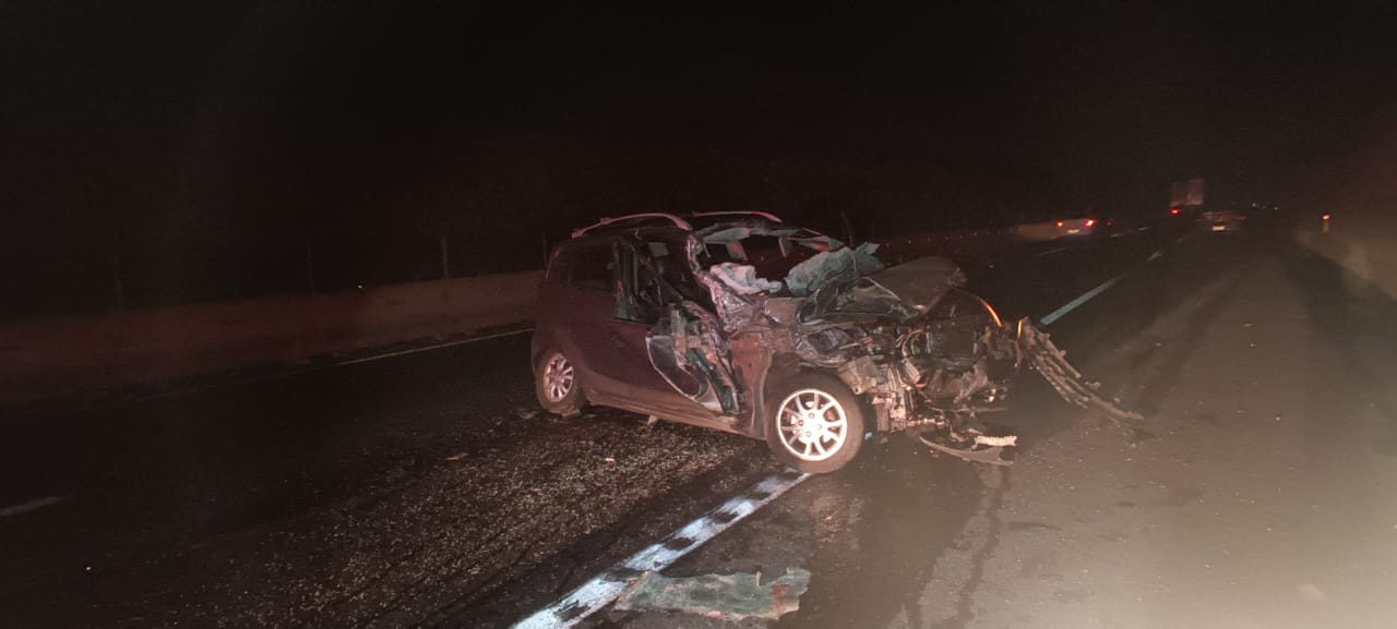 Fallece masculino tras chocar en su vehículo a la altura de La Venta en Calpulalpan