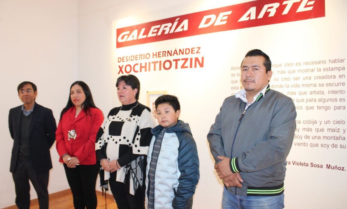 Inauguran exposición Linaje Azul en Galería Desiderio Hernández Xochitiotzin